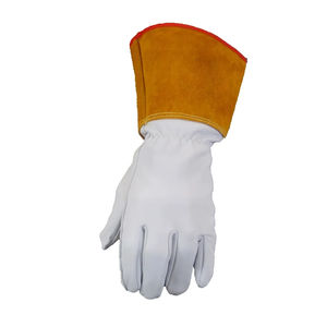 Gants de soudeur résistants à la chaleur extrême, très demandés, de qualité supérieure, respirants, en cuir, pour la sécurité au travail - Product Image 5