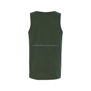 Dark <b>Green</b> Cotton Tank <b>Top</b> for <b>Men</b> Wholesales Custom Logo 3XL 100% Cotton Sleeveless T Shirts 220gsm Singlets Tank <b>Top</b> For <b>Mens</b> - Product Image 6