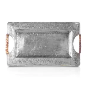 Modern Handmade <b>Centrepiece</b> Tray for Elegant <b>Dining</b> Room <b>Table</b> Decoration Projects Premium Export Quality Decorative Metal Tray - Product Image 5