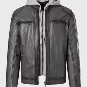 Chaqueta de Cuero para Mujer MOON WEARS, Diseño Vintage Personalizado Estilo 2026, Cuero Sintético con Aspecto de Piel, Chaqueta de Invierno con Logotipo Frontal, Estilo Urbano - Product Image 1