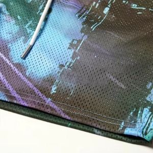 <b>Men</b> Abstract City Print Polyester Swim <b>Trunks</b> Quick Dry Regular Fit Drawstring Woven Shorts Sublimation Transfer Print - Product Image 3