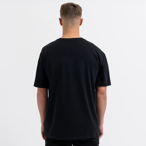 T-shirt blanc uni à col rond de qualité supérieure pour homme, 100 % coton, pour le sport et la gym, tissé, coupe classique, tricoté - Product Image 2
