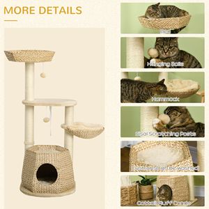 47 \ "naturale Sisal tiragraffi palla appesa gattino centro attività gatto rampicante giocattolo lanugine letto gatto albero Scratcher - Product Image 5