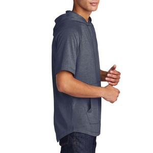 Sudadera con Capucha Casual para Hombre, Manga Corta, Gris Claro Jaspeado, Poliéster/Algodón, Jersey, Ecológica, Ligera, Bordada, Personalizada - Product Image 6