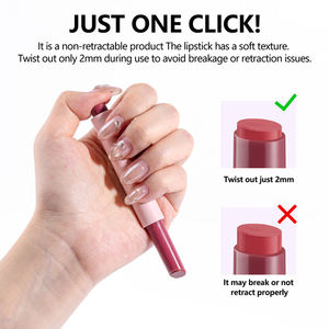 Private Label Push-Up <b>Lipstick</b> Long Lasting Velvet Lip Color Waterproof High Pigment <b>Moisturizing</b> <b>Lipstick</b> Custom - Product Image 4