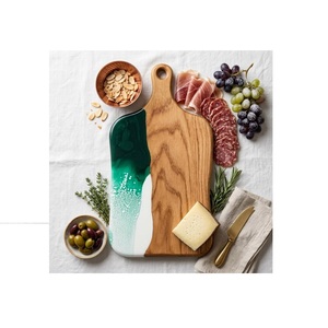 Tabla de Cortar Rectangular de Madera y Resina Hecha a Mano, Diseño Imperial, 1.5 cm de Grosor, Apta para Lavavajillas - Product Image 1