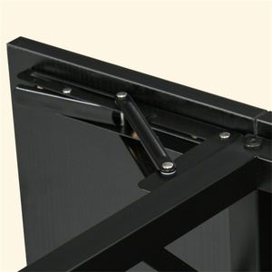 Tavolo da Pranzo in Quercia Durevole e Stabile con Funzioni Estensibili Convertibili, Rettangolare con Motivo Marmorizzato, Arredamento per Sala da Pranzo - Product Image 3