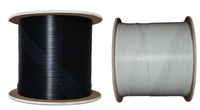 Câble à fibres optiques DMIS haute performance G657A2 certifié CE/ROHS/ISO9001, modèle noir GJXH pour les réseaux FTTH/FTTB/FTTX