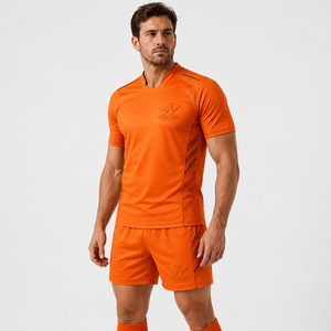 Maillot et short de rugby personnalisés par sublimation, uniforme de rugby conçu avec un matériau polyester respirant pour les clubs et les écoles - Product Image 4
