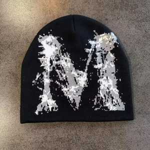 Customize Unisex Jacquard Beanie Hat Letter Pattern <b>Winter</b> <b>Cap</b> Casual Style Adult Street Style - Product Image 4