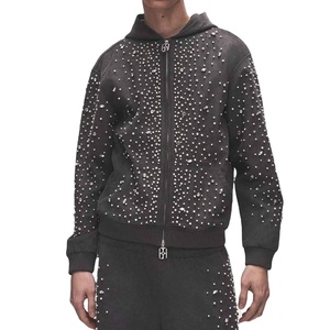 Survêtement Homme Classique à Strass avec Fermeture Éclair Intégrale – Coupe Slim, Confortable et Durable – Vente en Gros - Product Image 3