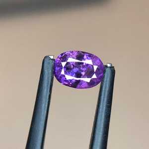 พลอยแซฟไฟร์สีม่วงหายาก รูปทรงวงรี จากอัฟกานิสถาน พลอยธรรมชาติเม็ดเดี่ยว คุณภาพสูง ได้รับการรับรอง สำหรับทำเครื่องประดับ - Product Image 5