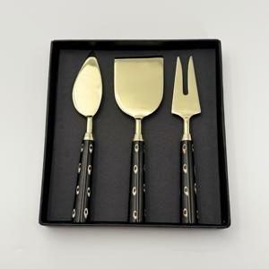 Ensemble de couteaux à beurre avec manche en résine unique et lames en acier inoxydable, ensemble de trois ustensiles de cuisine avec lames tranchantes compatibles lave-vaisselle - Product Image 2