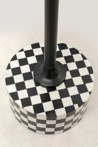 Table basse ronde élégante de style moderne Elly, avec cadre en métal et incrustations en os, fabrication artisanale de haute qualité, pour la maison, l'hôtel, le salon - Product Image 5