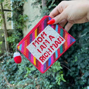 Bolsos de Mano Modernos, Suaves y Duraderos con Cierre de Cremallera y Cuentas, con Diseños Bordados Personalizados para Mujer - Product Image 6