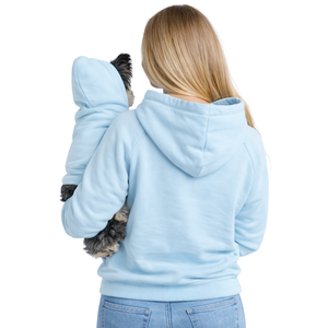 Sudadera con Capucha para Perros y Dueños, Conjunto a Juego, Sudadera Cómoda y Elegante para Mascotas y Humanos, Color Azul Bebé - Product Image 2