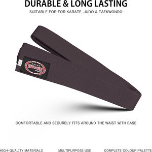 Ceinture de karaté noire professionnelle, en coton, cousue à 8 aiguilles, pour arts martiaux, karaté, taekwondo, judo, adultes et enfants, vente en gros - Product Image 3