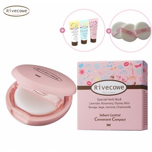 [J International] Face <b>Makeup</b> Foundation Pact 8g Matte Sebum Control Rivecowe CC <b>Compact</b> for Oily Skin - Product Image 1