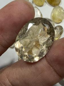 Piedra facetada de rutilo dorado premium para anillos, cristal de rutilo dorado genuino, precio al por mayor por fabricante - Product Image 3