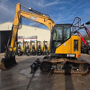 Excavadora con motor diésel SANY SY155U con piezas originales de fábrica, sistema hidráulico potente, tipo oruga, equipo de trabajo pesado. - Product Image 2