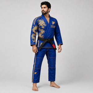 เครื่องแบบ Jiu Jitsu ที่ทันสมัยให้การเย็บที่เชื่อถือได้สวมใส่สบายระบายอากาศได้ดีและมีอิสระในการเคลื่อนไหวที่ยอดเยี่ยมทุกเซสชัน - Product Image 4