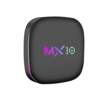 TV Box MX10 - Receptor de TV con Luz de Color - Android 14 - Asistente de Lenguaje Inteligente - TVBOX