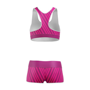 Conjunto de Top Deportivo y Pantalones Cortos de Yoga Ecológicos, Ligeros, de Cintura Media, Elásticos en Cuatro Direcciones, con Cintura Elástica - Product Image 5