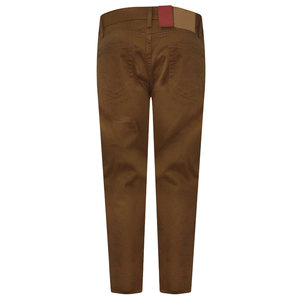 Jeans Casuales de Mezclilla para Hombre, Corte Slim Fit, Color Marrón, Cintura Alta, Lavado Regular, Tejido de Peso Medio, Estilo Otoñal - Product Image 2