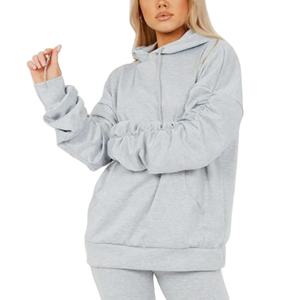 Survêtements évasés en molleton pour femmes de qualité supérieure Survêtements évasés pour femmes de couleur unie de dernière conception - Product Image 3