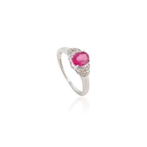 Bague solitaire en or jaune 18 carats avec saphir et diamant, ensemble de bagues de mariage ajustables - Product Image 5