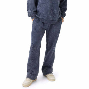 Conjunto Deportivo con Capucha, Unisex, 100% Algodón, Impermeable, Estilo Urbano, con Logotipo Personalizado, Lavado Ácido, para Invierno - Product Image 3