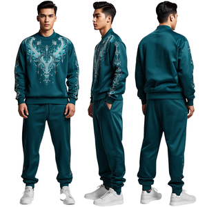 Chándal de Cristal Aurora con Pedrería para Hombre, Ropa Casual de Moda, Precio de Mayoreo en Oferta - Product Image 3