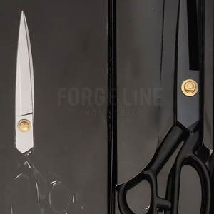 Tijeras profesionales con mango de latón para cortar tela, ideales para costura, confección de vestidos y manualidades. - Product Image 6