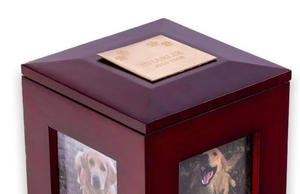Modern American Style Wooden Pet <b>Memorial</b> Urn High Quality Cat Dog Ashes Keepsake Photo <b>Frame</b> Custom Logo Funeral Supplies - Product Image 6