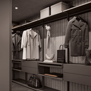 JY Project Custom Luxury Modern Wooden <b>Wardrobe</b> OEM Design Bedroom Dressing Room Walk-in Closet Functional Hardware Wholesale - Product Image 3