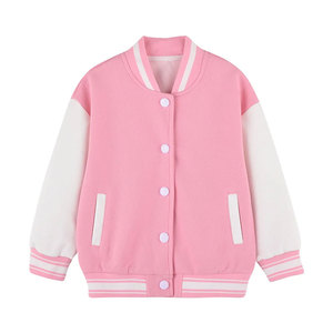 Wholesale Customized Premium Quality OEM ODM Service Latest Style Made Stand Collar Front Slim Breathable Design Varsity <b>Jackets</b> - Product Image 3