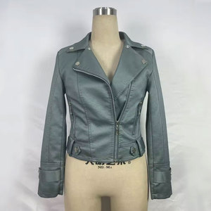 2026 Wholesale Women Leather Clothing Fashion <b>Lady's</b> PU Leather <b>Jacket</b> Winter Wear New Style <b>Ladies</b> Leather <b>Jacket</b> - Product Image 4