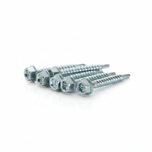 Tornillos Autoperforantes de Cabeza Hexagonal, Acero Métrico Clase 8.8, Galvanizados en Zinc, Rosca Gruesa - Product Image 1