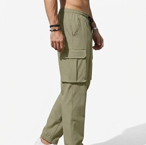 Pantalones Cargo Unisex de Otoño, Talla Grande, Impermeables, con Forro Polar, Casuales, Cálidos, Rectos, para Exteriores, con Bolsillos - Product Image 2