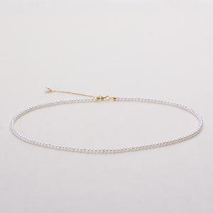Collar de Perlas de Agua Dulce Naturales al por Mayor, 3-3.5mm, Cadena de Clavícula S925, Directo del Lago de la Montaña de Zhuji - Product Image 2