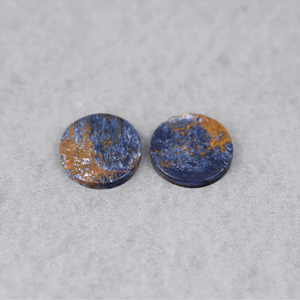 Pietersite naturelle de haute qualité, forme ronde de 12 mm, coupée à plat des deux côtés, hautement polie, cabochon de pierre précieuse en vrac pour la fabrication de bijoux et pendentifs - Product Image 2