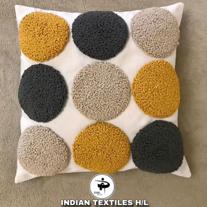 ปลอกหมอนอิงผ้าฝ้ายหรูหราตกแต่งห้องนั่งเล่นพร้อมดีไซน์แบบกำหนดเองสไตล์โบโฮ เป็นมิตรกับสิ่งแวดล้อม รับผลิตตามสั่ง ขายส่ง - Product Image 1