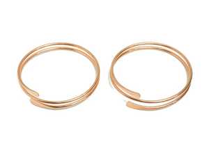 Belladec Women's Elegant Double Wrap <b>Copper</b> Cuff Bracelet Handmade Adjustable Minimalist Open <b>Bangle</b> Jewelry Fashion Accessory - Product Image 5