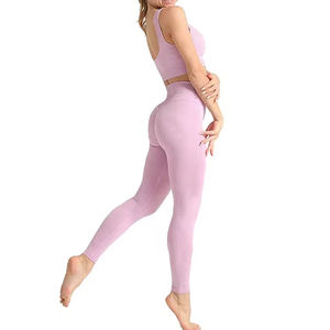 Conjunto Deportivo de 2 Piezas para Mujer, Nuevo Diseño, Transpirable, de Secado Rápido, Tela Inteligente con Elasticidad en 4 Direcciones, Ecológico, para Gimnasio, Yoga y Fitness - Product Image 3