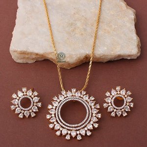 Maisha CZ Designer Pendant Set-Fine Jewelry Set - Product Image 5