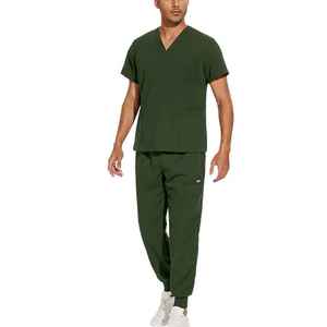 Men's Unisex <b>Scrub</b> Uniform Set Loose Neck With Multiple Pockets Jogger Slim Fit <b>Scrub</b> Pants Men <b>Surgical</b> Hospital Uniforms - Product Image 5