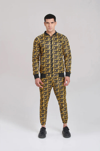 Ensemble de sport unisexe de haute qualité 2026 PA Angel, survêtement tendance avec logo en relief, pantalon à fermeture éclair, décontracté pour adulte, imprimé à pois animaliers - Product Image 5