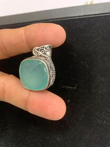 จี้พลอยสีแดงเงินสเตอร์ลิงไข่มุกแบบชาวตะวันตกดีไซน์พื้นเมือง - Product Image 2