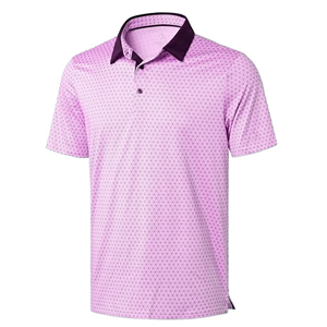เสื้อโปโลชายลายพิมพ์ แขนสั้น สวมใส่สบาย ระบายอากาศได้ดี ผ้าทอ ทรงปกติ - Product Image 4