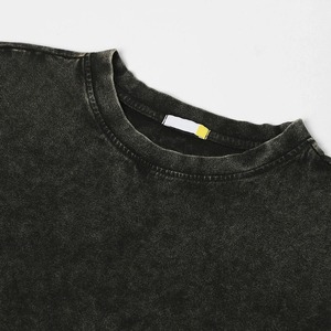 Camisetas de Punto con Lavado Ácido para Mujer, Estilo Casual Vintage de Verano, Transpirables, de Secado Rápido, Ajustadas, Personalizables, de Alta Calidad - Product Image 5